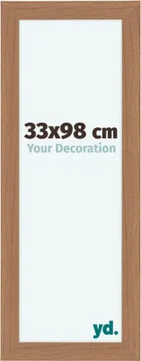 Produktbild von Bilderrahmen, 33x98 cm, Nussbaum Hell, MDF, Como