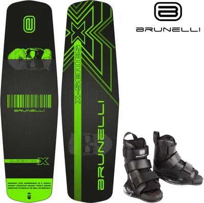 Obrázek produktu pro BRUNELLI Wood Flex Pro Cable Park Wakeboard SET 145cm Vázání L/XL Grind-Base