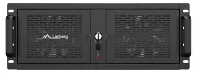 Produktbild von Lanberg SC01-5204-12B, Rack (4U), Schwarz, 5 Lüfter, 430 mm, 520 mm, 176 mm
