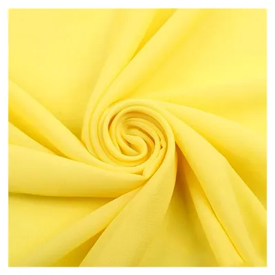 Produktbild von Chiffonstoff, Meterware, 150 cm breit, 4,5 m, Gelb