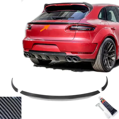 Immagine prodotto di Spoiler posteriore in fibra di carbonio, compatibile con Porsche Macan dal 2014 al 2018