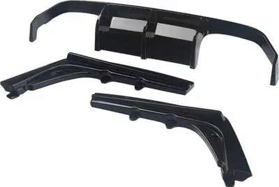Immagine prodotto di Labbro diffusore posteriore per BMW F80 M3/F82 M4 (2015-2020) - Nero lucido - 3 pezzi - Per paraurti posteriore - Accessori auto