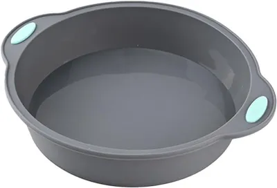 Immagine prodotto di Stampo in silicone rotondo, diametro 25 cm, con rivestimento antiaderente e resistente al calore, ideale per cheesecake e torte