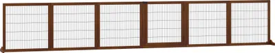 Produktbild von Absperrgitter für Hunde, klappbar, Kiefernholz, 432 x 36 x 70 cm, Kaffee