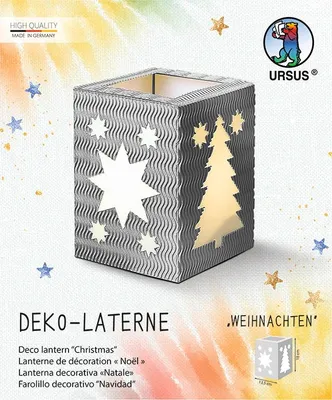 Produktbild von URSUS Deko-Laterne Weihnachten silber