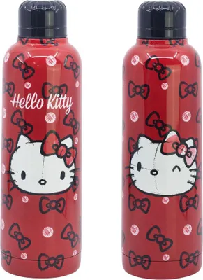 Produktbild von Hello Kitty Thermo Edelstahl Wasserflasche Trinkflasche Flasche 515 ml