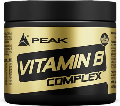 Produktbild von Vitamin B Complex - 120 Tabletten I hoch dosiert I hohe Bioverfügbarkeit I Energiestoffwechsel I Leistungsfähigkeit I normaler Hormonhaushalt I Sehkraft I Herzfunktion I Stoffwechsel I verringert Müdigkeit I Vitaminmangel I vegan I glutenfrei