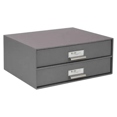 Produktbild von BIRGER Schubladenbox 2 Fächer - Grau