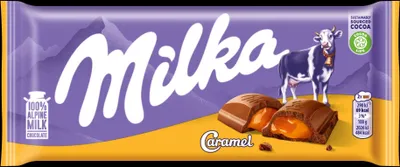 Zdjęcie produktu dla Milka Czekolada Mleczna Karmelowa 100 g