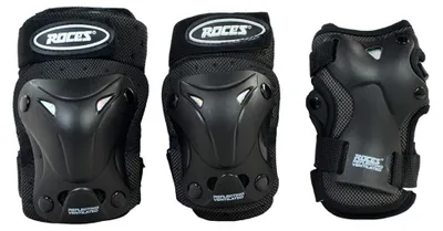 Produktbild von Roces - Kinder Eislaufen Pads 6er-Pack MR78301 (M) (Schwarz)