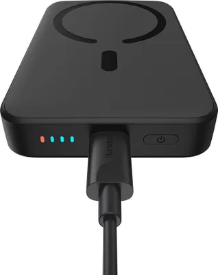Produktbild von Baseus Mini magnetische Powerbank für MagSafe, 15W, USB-C, 10000mAh 20W + Kabel, Schwarz