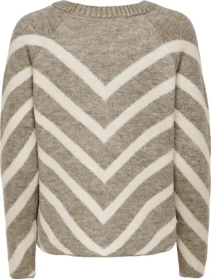 Image de ONLY ONLELIZA L/S PULLOVER KNT NOOS Mermaid/WHITECAP GRAY S