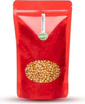Obrázek produktu pro Hopser Funfood Premium Mushroom Popcorn 1 kg uzavíratelný sáček, objem popu 1:46, ideální pro zjemnění