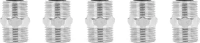 Produktbild von 5Pcs 1/2in Edelstahl Sechskant Nippel Gewinde Rohrverbinder Armaturen für Wasser Heizung