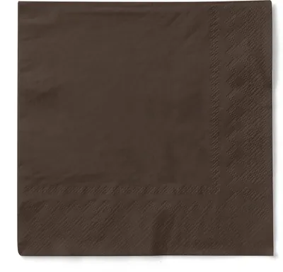 Produktbild von Tissue Serviette Braun, 33 x 33 cm, 3-lagig, 100 Stück - Mank