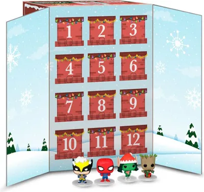 Immagine prodotto di Calendario dell'Avvento Marvel da 12 giorni con personaggi da collezione e sorprese