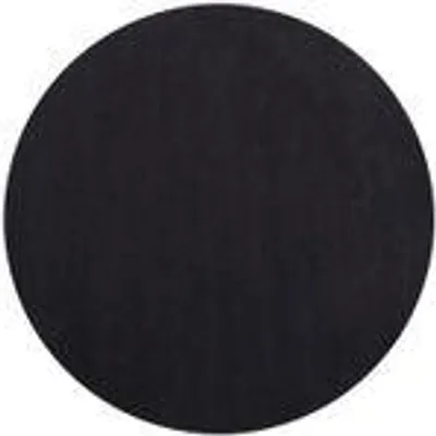 Produktbild von Moderner flauschiger Kurzflor Teppich einfarbig, rutschfest, waschbar & soft - perfekter Komfort für Zuhause, Größe: 120 cm Rund, Farbe: Schwarz