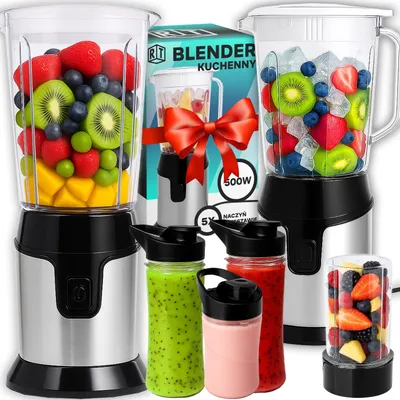 Produktbild von Standmixer Mini-Mixer 1200ml 300W 4 Tassen Getränkemixer Smoothie-Mixer Tragbarer Smoothie Maker Blender Milchshaker BPA-frei Ice Obst Gemüse Retoo