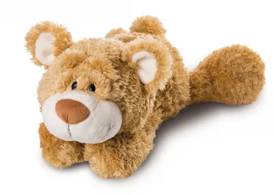 Produktbild von NICI Kuscheltier Bär goldbraun liegend 46514 - NICI Classic Bär 50cm