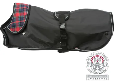 Produktbild von Mantel Hermy S: 38 cm schwarz/rot