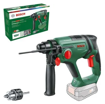Obrázek produktu pro Bosch UniversalHammer 18V, SDS Plus, Černá, Zelená, 1,6 cm, 2000 ot/min, 2 J, 5400 cm³/min