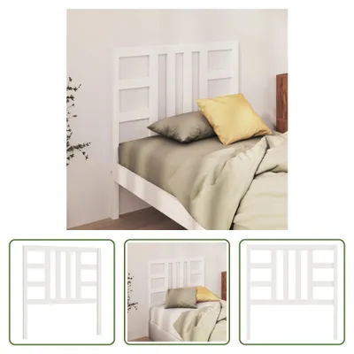 Obrázok produktu pre Čelo postele The Living Store biele 106x4x100 cm z masívneho borovicového dreva