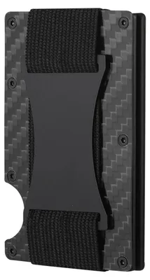 Image de Porte-cartes, protection RFID, conception en aluminium durable, carbone