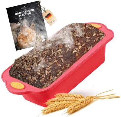 Produktbild von Famanu Silikonbackform - ideal für Brot und Kuchen - 1 Stück - 100% lebensmittelecht