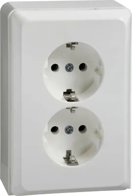 Produktbild von Schneider Electric 515514 - Typ F - 2P+E - Weiß - Thermoplast - IP20 - 250 V