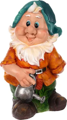 Produktbild von RIESIGER Zwerg Gartenzwerg XXL Gartenwichtel NF14286 Gartenfigur 41cm - 14286-5-Gießkanne