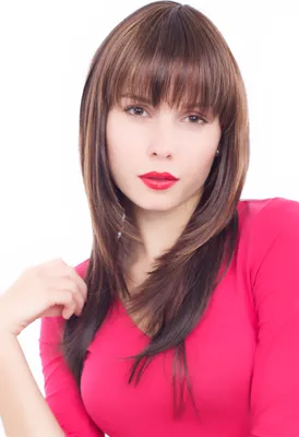 Produktbild von WIG ME UP Perücke, brünett, Pony GFW14-F237