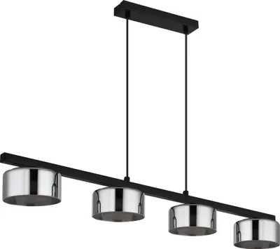 Produktbild von Globo Lighting Hängeleuchte Metall schwarz matt, 4x GX53 LED