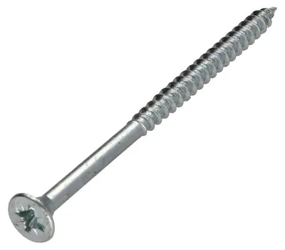 Produktbild von Spanplattenschrauben Senkkopfschraube Pozi N°2 5X100 Teilgewinde Verzinkt