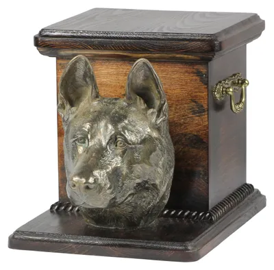 Image de Berger allemand - Urne funéraire pour chien avec statuette, urne élégante pour chien, urne exceptionnelle avec buste de chien de la marque Art-Dog.