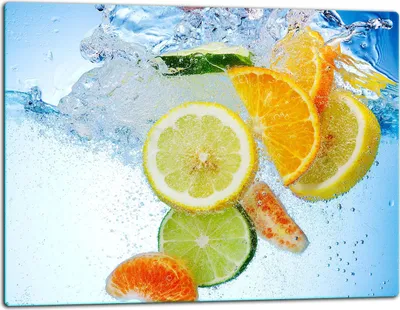 Produktbild von Glasschneidebrett Herdabdeckplatte Glaskeramikkochfeld Universal 52x40 cm Obst