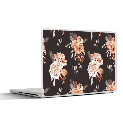 Produktbild von MuchoWow® Laptop Aufkleber Sticker Cover Blumen - Blätter - Natur 30x21 cm - Sticker für Laptop - Selbstklebend