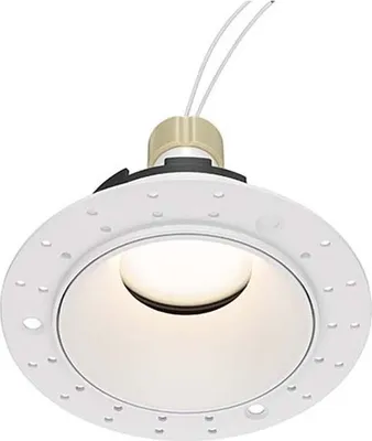 Zdjęcie produktu dla Lampa wpuszczana, aluminium, 1 światło, biały, D 10,2 cm