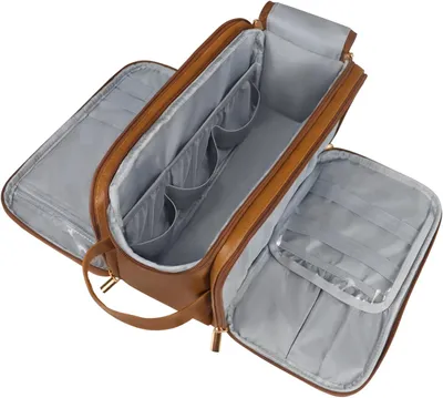 Image de Sac de toilette grand, en polyester imperméable, idéal pour les voyages, sac à cosmétiques