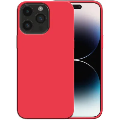 Obrázek produktu pro Smartphonica Silikonové pouzdro pro iPhone 14 Pro Max s měkkým vnitřkem - červené