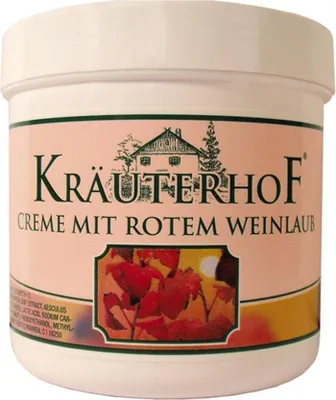 Produktbild von Kräuterhof Creme mit rotem Weinlaub 100 ml