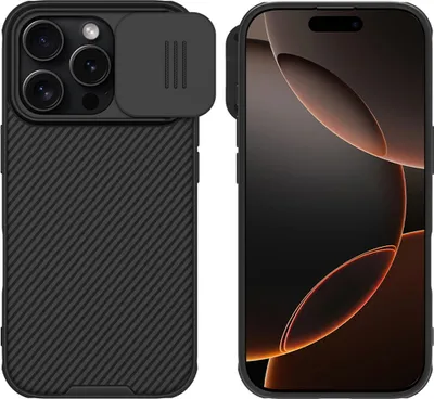 Produktbild von Nillkin CamShield Pro Case für iPhone 16 Pro (Schwarz)