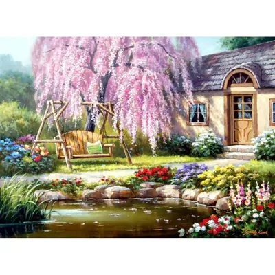 Image de ANATOLIAN Puzzle Cerisier cabane 1000 pièces