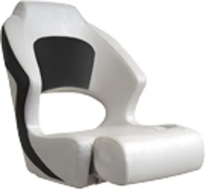 Produktbild von Allpa Steuerstuhl Modell Sport Pro 'Flip-Up', Weiß/Carbon
