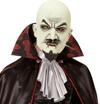 Produktbild von Vampirmaske Mit Bart Und Koteletten