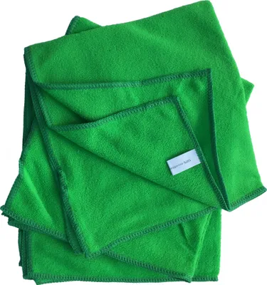 Produktbild von 10 Mikrofasertücher Reinigungstuch Poliertuch Microfasertücher Putztuch 40x40cm grün