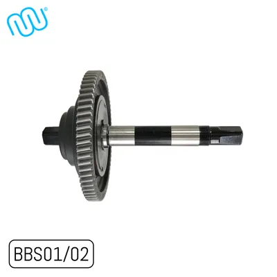 Obrázok produktu pre windmeile | Bafang Kompletná náprava pre BBS01 BBS02 s prevodníkom, PAS, ložiskom a spojkou, dĺžka 160 mm, CR45, bicykel, e-bike, elektrobicykel, pedelec