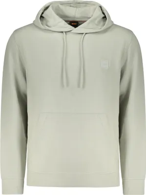 Produktbild von Graues Herren Langarm-Sweatshirt ohne Reißverschluss mit Kapuze