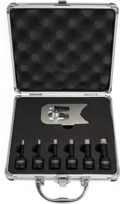 Obrázek produktu pro Sada diamantových vrtáků na dlaždice Haupa BRIdiamondDrill, 7dílná, 1 ks.