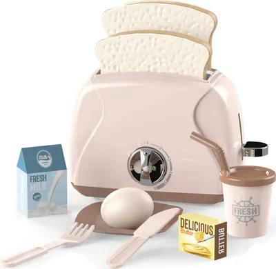 Produktbild von spielzeug toaster junior rosa 10-teilig