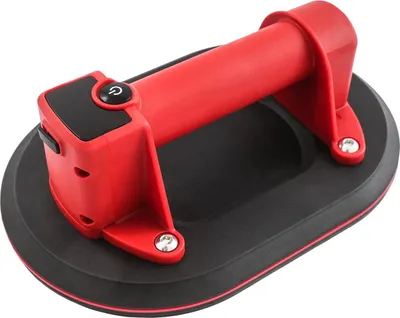 Image de Ventouse électrique à vide - Ventouse pour carreaux et verre - Puissance d'aspiration verticale de 260 kg - Affichage numérique - Batterie Li-Ion 4000 mAh - Rouge